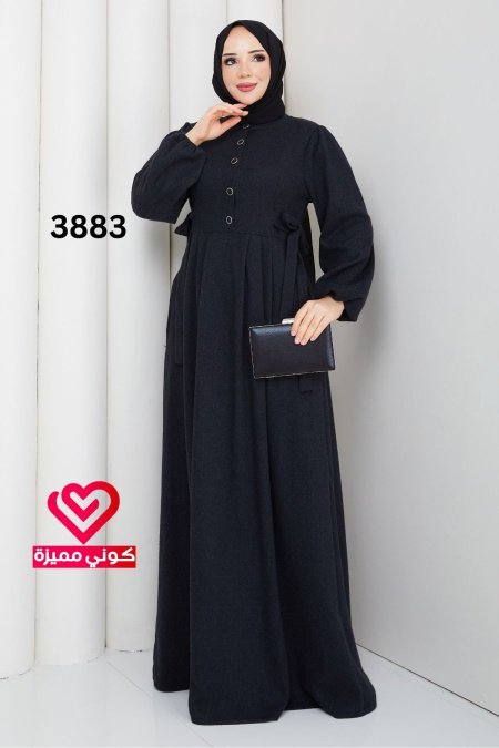 فستان ربيعي 3883 اسود