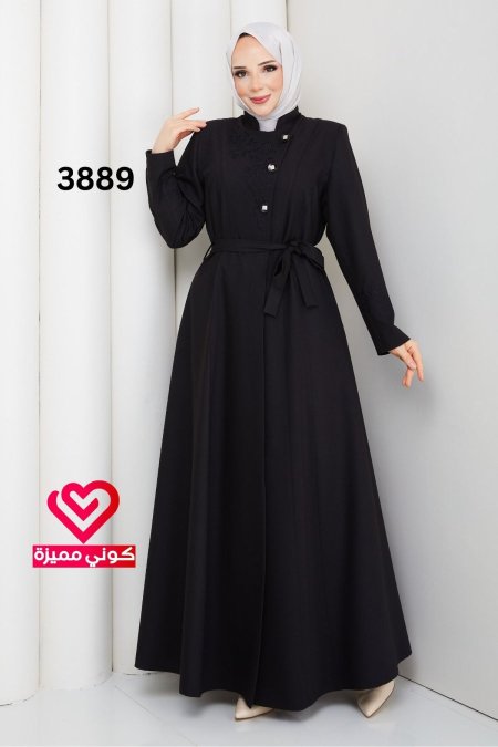 جلباب ربيعي 3889 اسود