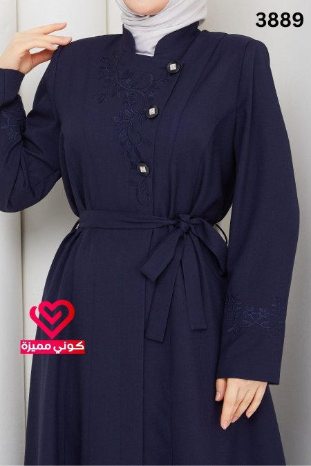 جلباب ربيعي 3889 كحلي