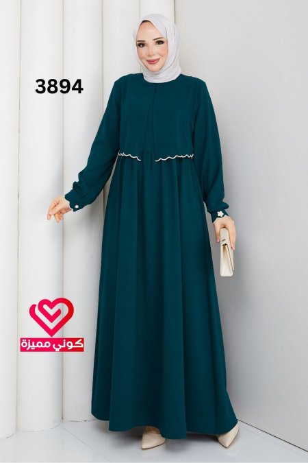 فستان صيفي 3894 تركواز