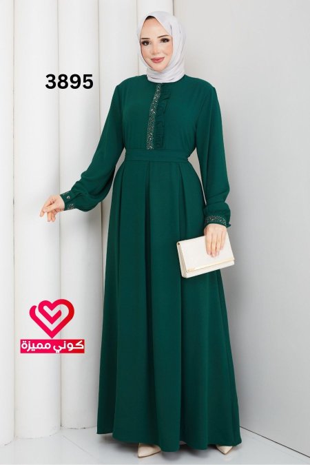 فستان صيفي 3895 اخضر