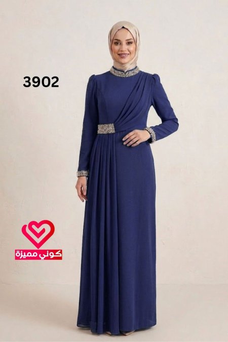فستان رسمي 3902 كحلي
