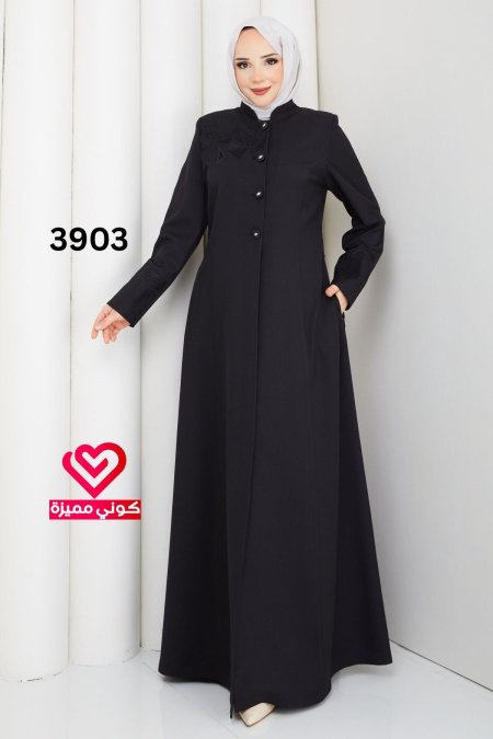 جلباب صيفي 3903 اسود