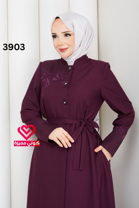 جلباب صيفي 3903 ليلكي