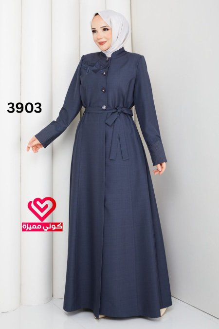 جلباب صيفي 3903 رمادي