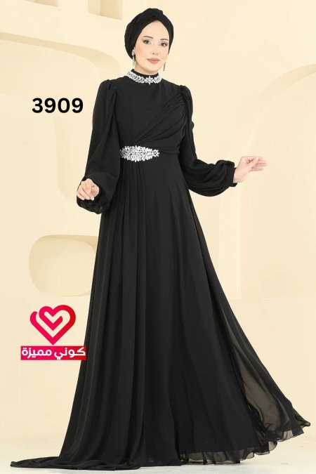 فستان سهرة 3909 اسود