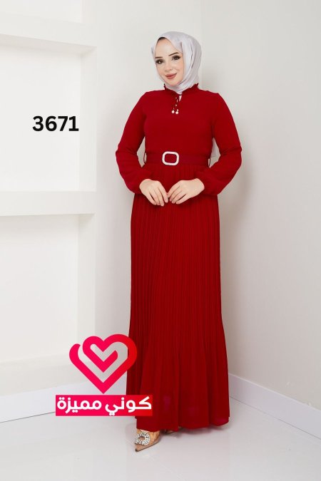 فستان 3671 احمر