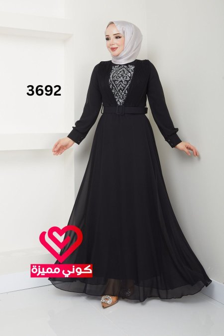 فستان 3692 اسود