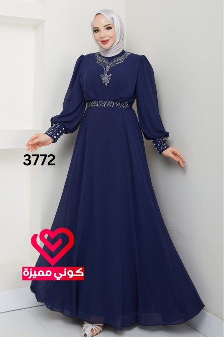 فستان 3772 كحلي