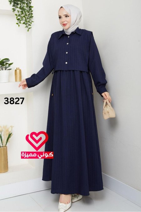 فستان 3827 كحلي