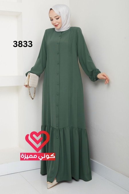 فستان 3833 فستقي