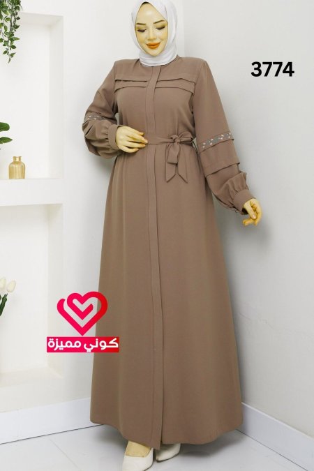 جلباب 3774 بيج فاتح