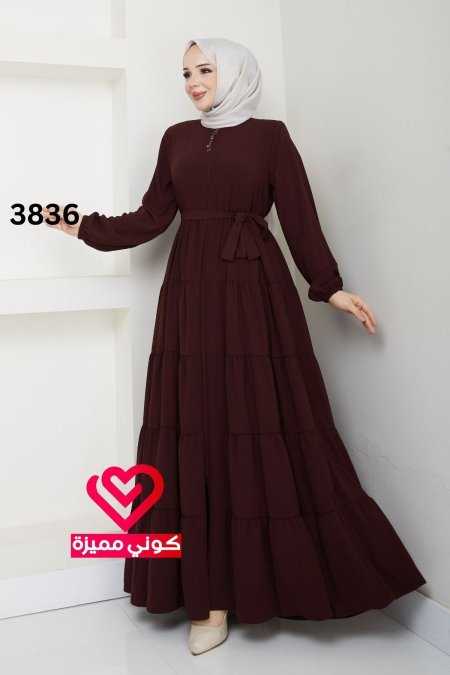 عباة كلوش 3836 خمري