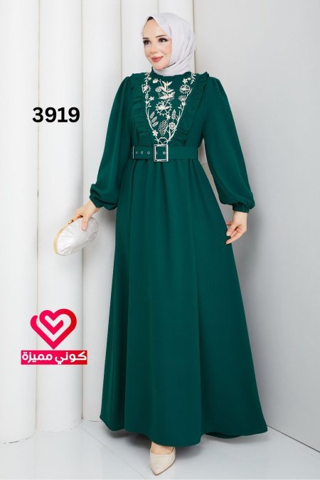 فستان صيفي 3919 اخضر