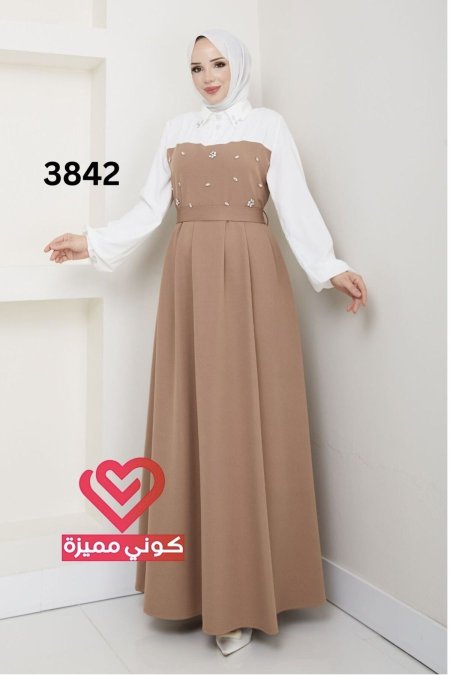 فستان 3842 بيج