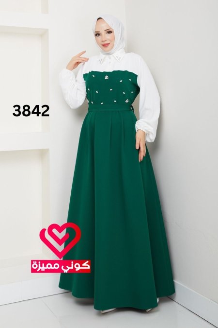 فستان 3842 اخضر