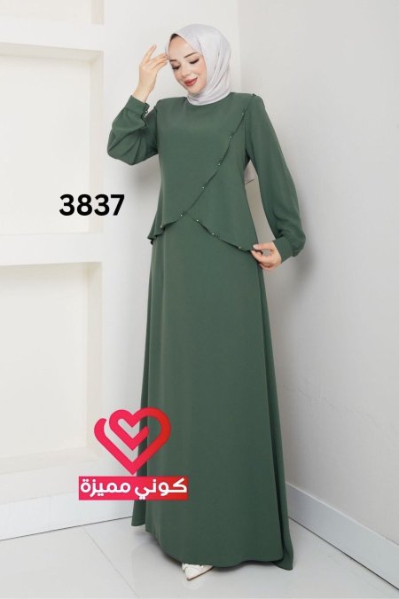 فستان 3837 فستقي