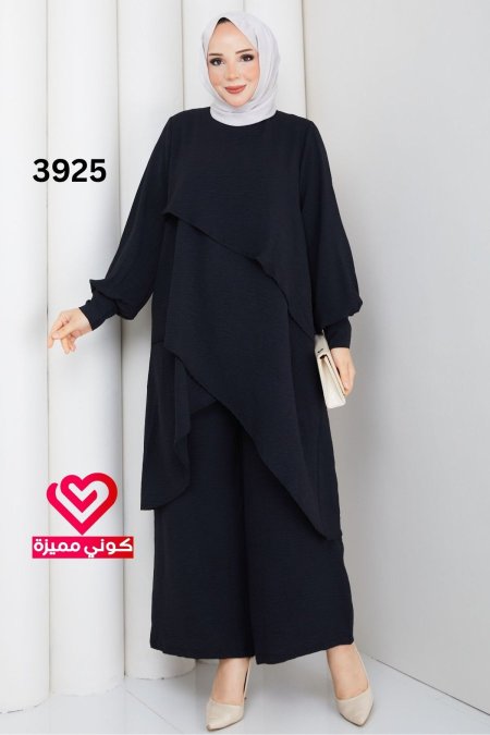 طقم صيفي 3925 اسود