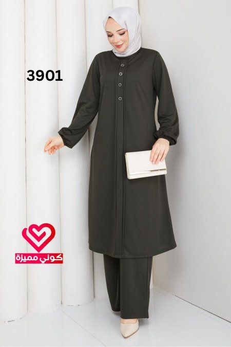 طقم صيفي 3901 زيتي