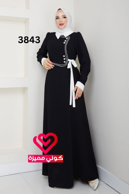 فستان صيفي 3843 اسود