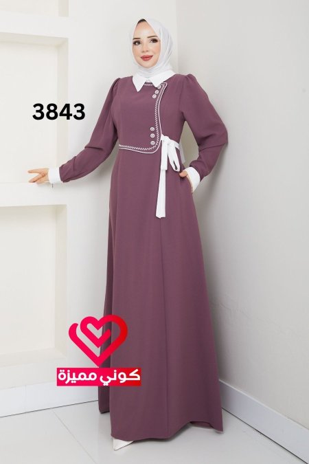 فستان صيفي 3843 زهري