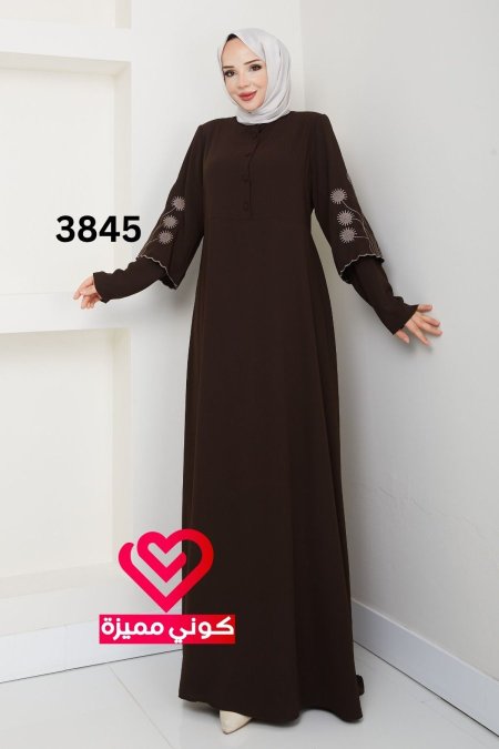 فستان صيفي 3845 بني