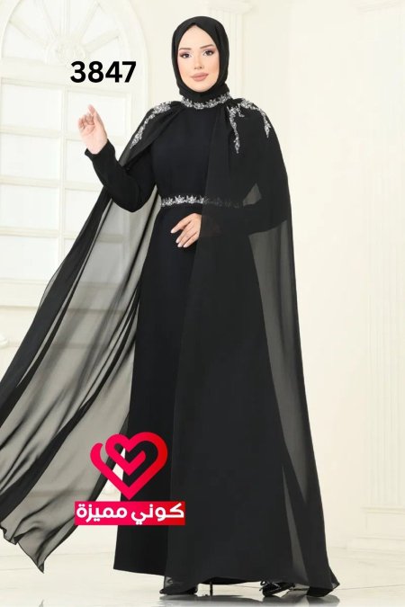 فستان سهرة 3847 اسود