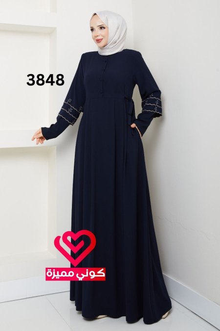 فستان صيفي 3848 كحلي