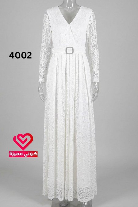 فستان 4002 ابيض