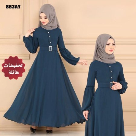 فستان 863AY بترولي