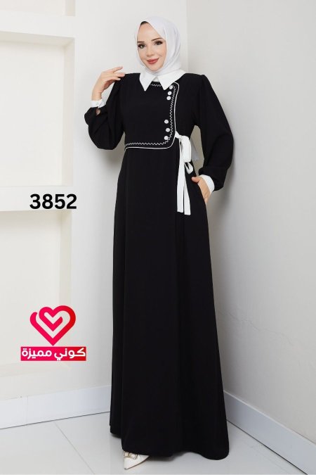 فستان صيفي بارد - اسود (3852)