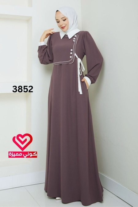 فستان صيفي بارد - نهدي (3852)