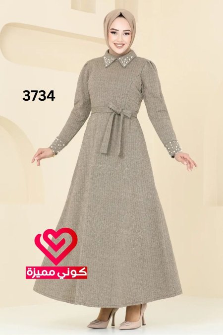فستان 3734 بيج