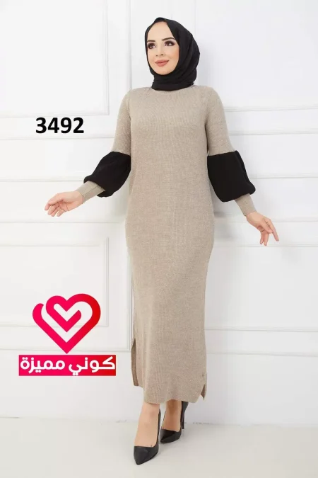 فستان 3492 بيج