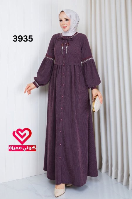 فستان خريفي 3935 نهدي