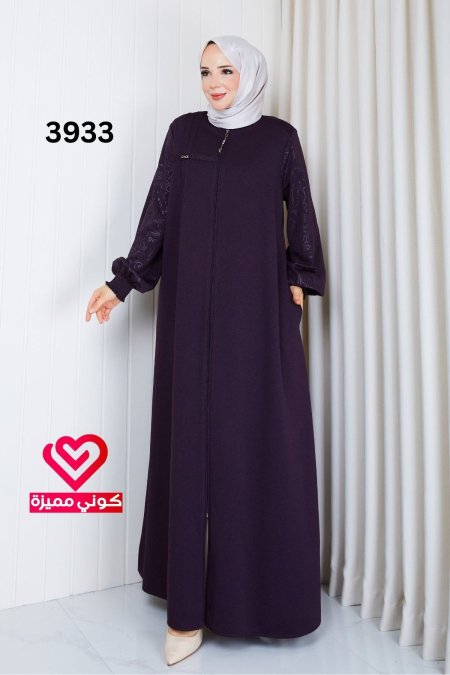 جلباب خريفي 3933 ليلكي