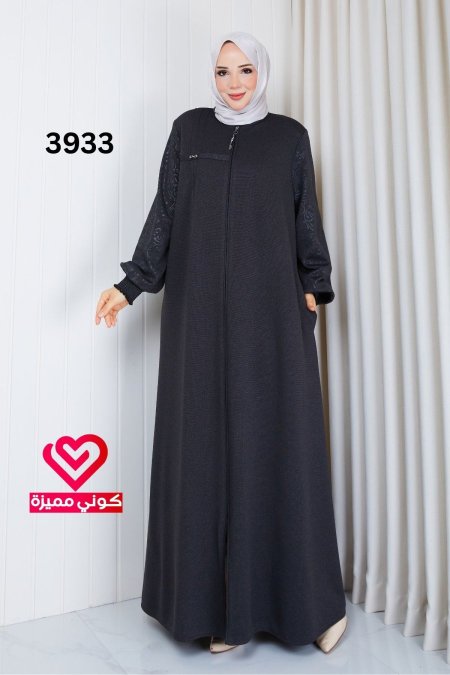 جلباب خريفي 3933 رمادي