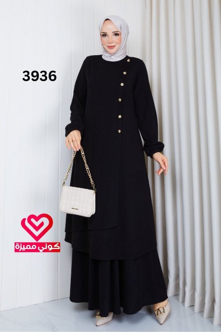 طقم تنورة 3936 اسود