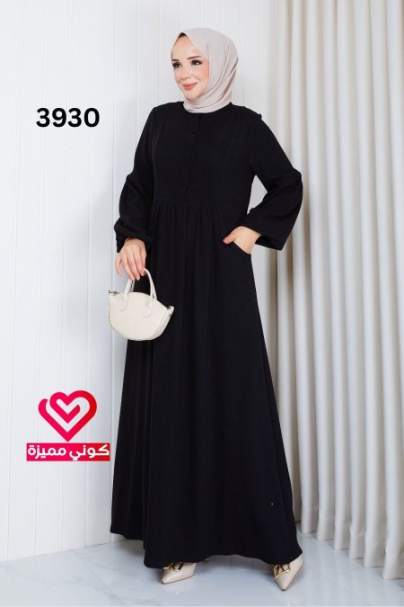 فستان تريكو 3930 اسود