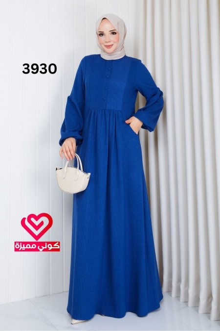 فستان تريكو 3930 بترولي