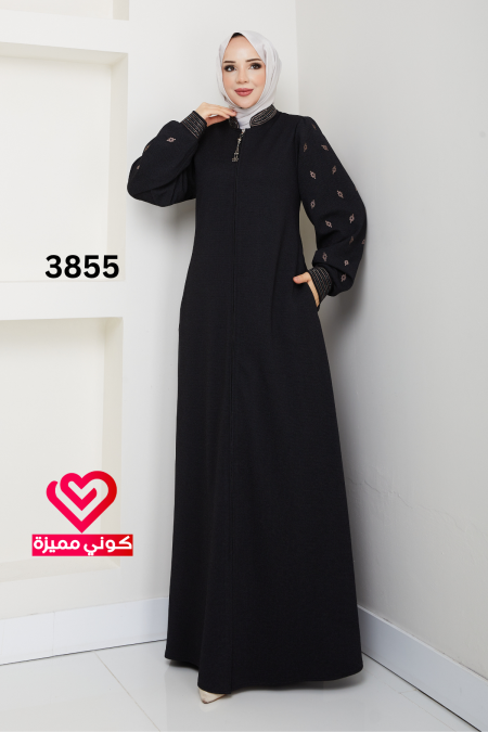 جلباب خريفي 3855 اسود