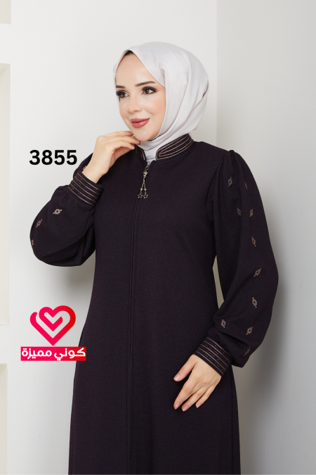 جلباب خريفي 3855 ليلكي