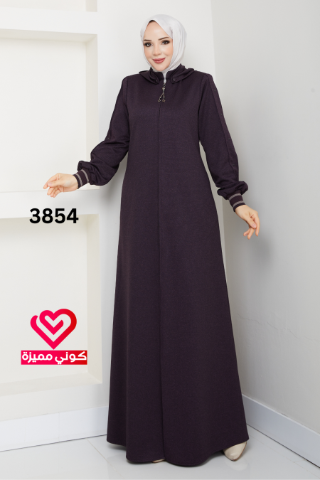 جلباب عملي 3854 ليلكي