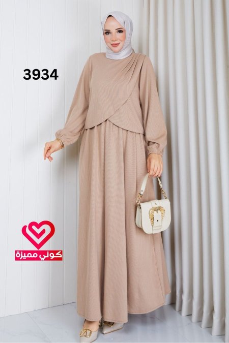 طقم تنورة 3934 بيج
