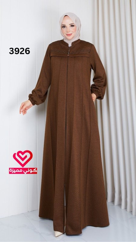 جلباب خريفي 3926 عسلي