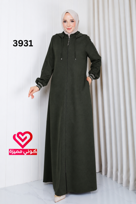جلباب خريفي 3931 زيتي