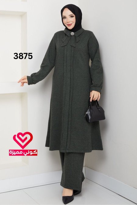 طقم شتوي 3875 زيتي
