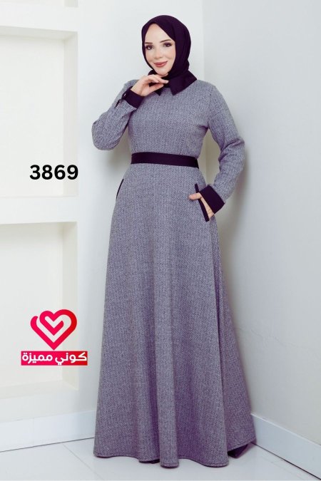 فستان شتوي 3869 سكني