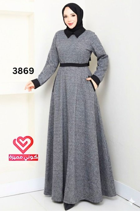 فستان شتوي 3869 سكني