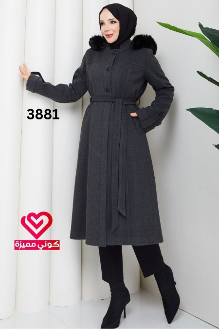 جكيت جوخ 3881 رمادي